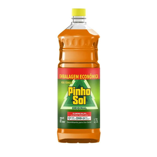 Desinfetante Pinho Sol Uso Geral Original Frasco 1.75l Embalagem Econômica